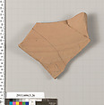 Terracotta fragment of an amphora (jar), Terracotta, Greek, Attic