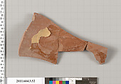 Terracotta fragment of a pelike (jar), Terracotta, Greek, Attic