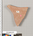 Terracotta fragment of a neck-amphora of Panathenaic shape, Terracotta, Greek, Attic