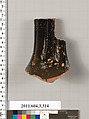 Terracotta fragment of an neck-amphora (jar), Terracotta, Greek, Attic