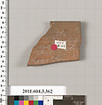 Terracotta fragment of a neck-amphora (jar), Terracotta, Greek, Attic