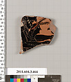 Terracotta fragment of an amphora (jar)?, Terracotta, Greek, Attic