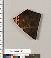 Terracotta fragment of a column-krater (bowl for mixing wine and water), Terracotta, Greek, Attic