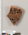 Terracotta fragment of a neck-amphora (jar), Terracotta, Greek, Attic