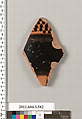 Terracotta fragment of a column-krater (bowl for mixing wine and water), Terracotta, Greek, Attic