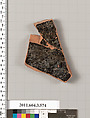 Terracotta fragment of a column-krater (bowl for mixing wine and water), Terracotta, Greek, Attic