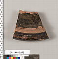 Terracotta fragment of a calyx-krater (bowl for mixing wine and water), Terracotta, Greek, Attic