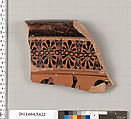 Terracotta fragment of a calyx-krater (bowl for mixing wine and water), Terracotta, Greek, Attic