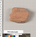 Terracotta fragment of a column-krater (bowl for mixing wine and water), Terracotta, Greek, Attic