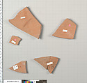 Terracotta fragments of an amphora (jar), Terracotta, Greek, Attic