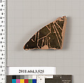 Terracotta fragment of a column-krater (bowl for mixing wine and water) or a calyx-krater (bowl for mixing wine and water)?, Terracotta, Greek, Attic