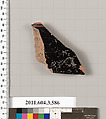 Terracotta fragment of a column-krater (bowl for mixing wine and water), Terracotta, Greek, Attic