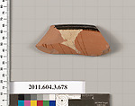 Terracotta fragment of a stamnos (jar), Terracotta, Greek, Attic