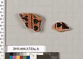Terracotta fragments of hydriai (water jars), Terracotta, Greek, Attic