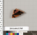 Terracotta fragment of a hydria (water jar), Terracotta, Greek, Attic