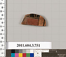 Terracotta fragment of a neck-amphora (jar), Terracotta, Greek, Attic