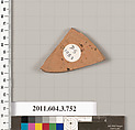 Terracotta fragment of a neck-amphora (jar), Terracotta, Greek, Attic