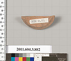 Terracotta fragment of a lekythos (oil flask), Terracotta, Greek, Attic