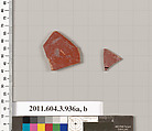 Terracotta fragments of an undetermined shape, Terracotta, Greek, Attic