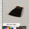 Terracotta fragment of a lekanis (covered dish), Terracotta, Greek, Attic
