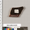 Terracotta fragment of a plate?, Terracotta, Greek, Attic