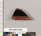 Terracotta fragment of a lekanis (covered dish)?, Terracotta, Greek, Attic