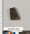 Terracotta fragment of a lekanis (covered dish)?, Terracotta, Greek, Attic