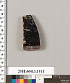 Terracotta fragment of a lekanis (covered dish)?, Terracotta, Greek, Attic