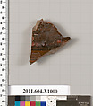 Terracotta fragment of a lekanis (covered dish)?, Terracotta, Greek, Attic