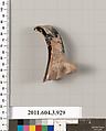 Terracotta fragment of a lekythos (oil flask), Terracotta, Greek, Attic