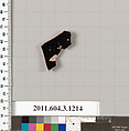 Terracotta fragment of a mastoid (drinking cup with narrow base) or a kyathos (cup-shaped ladle), Terracotta, Greek, Attic