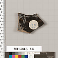 Terracotta fragment of a lekanis lid (covered dish)?, Terracotta, Greek, Attic