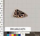 Terracotta fragment of an oinochoe (jug), Terracotta, Greek, Attic