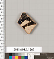 Terracotta fragment of an oinochoe (jug), Terracotta, Greek, Attic