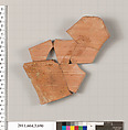 Terracotta fragment of a hydria (water jar), Terracotta, Greek, Attic