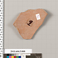 Terracotta fragment of a lekythos (oil flask), Terracotta, Greek, Attic