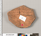 Terracotta fragment of a hydria (water jar), Terracotta, Greek, Attic