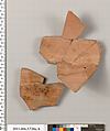 Terracotta fragments of a hydria (water jar), Terracotta, Greek, Attic