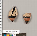 Terracotta fragments of a lekythos (oil flask), Terracotta, Greek, Attic