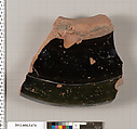 Terracotta fragment of a volute-krater (bowl for mixing wine and water), Terracotta, Greek, Attic