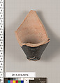 Terracotta fragment of a lekythos (oil flask), Terracotta, Greek, Attic