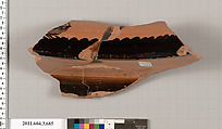 Terracotta fragment of a stamnos (jar), Terracotta, Greek, Attic