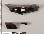 Terracotta fragments of a volute-krater (bowl for mixing wine and water), Terracotta, Greek, Attic
