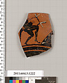 Terracotta rim fragment of a kyathos (cup-shaped ladle), Terracotta, Greek, Attic