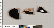 Terracotta fragments of lekanides (covered dishes)?, Terracotta, Greek, Attic