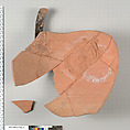 Terracotta fragments of a neck-amphora (jar), Terracotta, Greek, Attic
