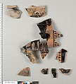 Terracotta fragments of a hydria (water jar), Terracotta, Greek, Attic