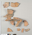 Terracotta fragments of a hydria (water jar), Terracotta, Greek, Attic