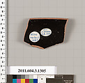 Terracotta rim fragment of a skyphos (deep drinking cup), Attributed to the Painter of the Nicosia Olpe [DvB], Terracotta, Greek, Attic
