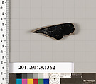 Terracotta fragment of a skyphos (deep drinking cup), Terracotta, Greek, Attic